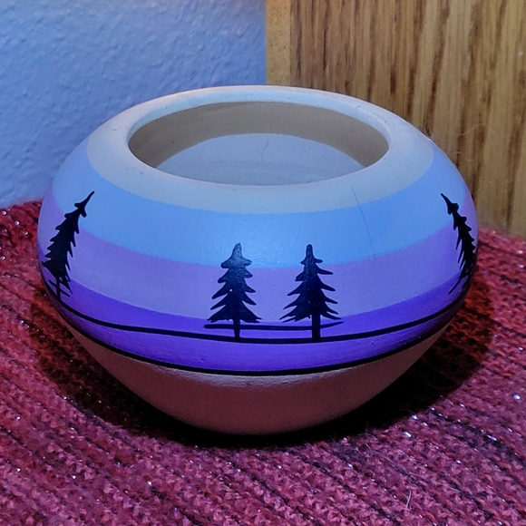 Tesa Hand Painted Tiny Ceramic Bowl Made in the U.S.A. Western - Picture 4 of 14